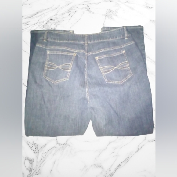 "Riders by Lee" Dark Wash Denim Straight Leg Jeans - Picture 2 of 2